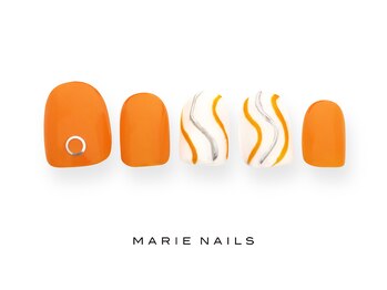 マリー ネイルズ いわきラトブ店(MARIE NAILS)/定額6,600円税込 オレンジ1013d