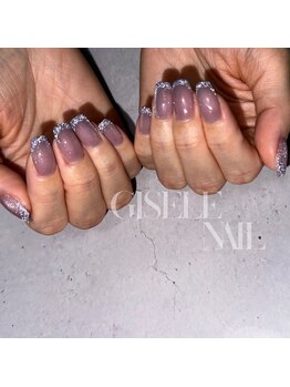 ジゼルネイル(Gisele Nail)/マグネット×フラッシュフレンチ