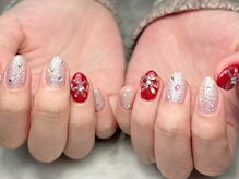 ブリスフルハピネス(Blissful happiness)/キラキラクリスマスネイル