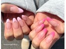 色違いピンクフレンチネイル♪