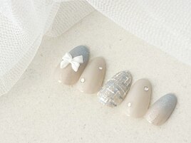 リボン×ツイード/冬/韓国っぽ