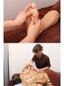 【全身をスッキリ★】足裏＋よもぎ足湯＋整体（上半身集中）90分￥6550