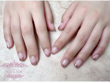 アンフレア(UnFLAIR)/ミラーフレンチ★ラメ囲み