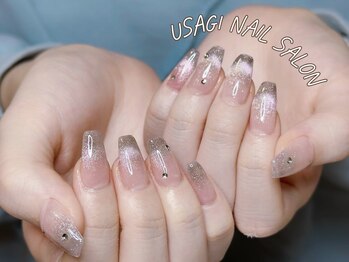 ウサギネイル 新大久保店(usagi nail)/ピンクネイル