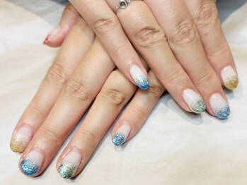 ルヒアネイル イオン戸畑ショッピングセンター店(Ruhia Nail)/ラメグラデーション