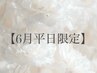 【平日限定】アイブロウスタイリングWAX+顔脱毛2パーツ (間引き有)75分 ¥6500