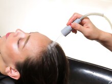 ホリスティックリンパマッサージ ピアチューレ(Piacere)の雰囲気（循環器で頭皮の汚れなど取り除きます）