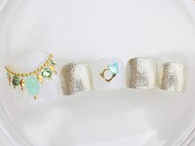 ネイルサロン あかねいろ/春夏　フット　エスニックアート