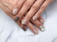 ネイルアトリエルカ(nail atelier LUCA)/W-427 大人上品ニュアンスネイル