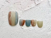 グラッドネイル 銀座店(GLAD nail)/クリアニュアンスフットネイル