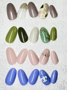ネイルアンドアイラッシュ グレース 川西店(nail&eyelash Grace)の写真/【川西能勢口東口スグ】丁寧なオフ+ケア付★色変更もOK＆デザインも豊富にご用意!!自店オフずっと無料