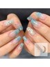 【ハンド】ワンカラーorラメグラ＋2本アート/オフ無料♪¥5400