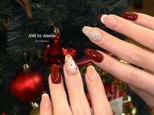 クリスマスネイル*マグネット×フラッシュネイル　mikako