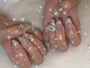 マグネットにガラスフレンチ♪