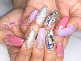 【ロングネイル】キラキラネイル