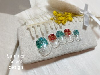 ブレス 仙台駅前本店(BLESS)/弾ける夏☆煌びやかインクネイル