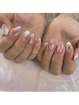 トータルサロン 白べぇーっ プラス/マーブルネイル