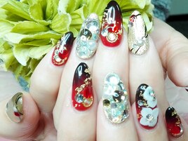 初回3500円(オフ無料)　和ネイル