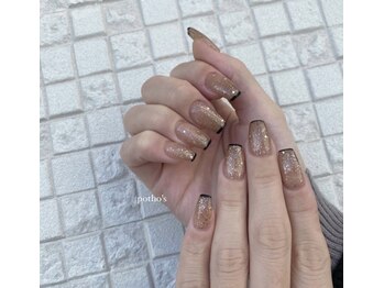 グラデーションにラメ♪