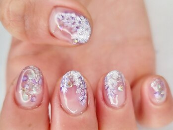ネイルフロンティア 吉祥寺(NAIL FRONTIER)/キラキラふじネイル8980円~