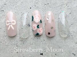 大人かわいいネイル　￥7980