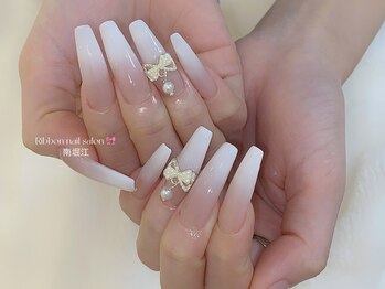 【ちゅるんグラデリボンパール】