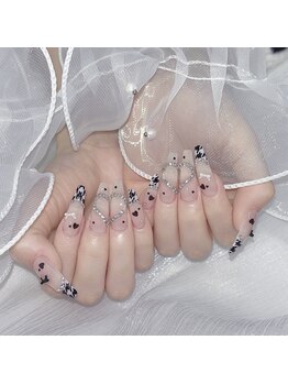 nail salon Dia.の写真/憧れのロングネイルに★10本長さ出しメニューが予約殺到中！指先を細く長く魅せる美フォルム♪