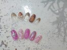 べっ甲/ツイードネイル