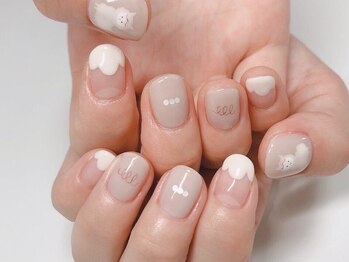 北堀江ネイルサロン エンジョイスターネイル(Enjoy Star Nail)の写真/【とびきり可愛いdesignが豊富】カジュアルアート¥7300～★まるで絵本の世界の様なネイルが◎