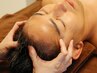 【良質な睡眠へと導くまどろみ体験】ドライヘッドスパ＋顔筋解し 60分 ¥7700