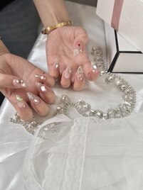 カラフルストーンネイル¥9500