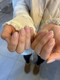 チークネイル×先端フラッシュ