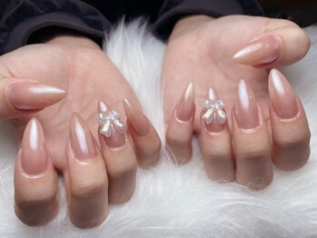 リリーネイル(lily nail)/艶々ミラーネイル