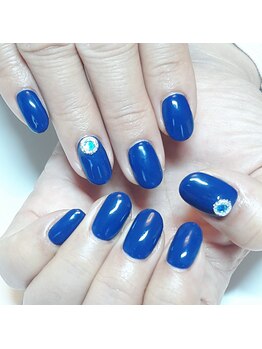 ネイルアンドまつげエクステ専門サロン スリー(THREE)/シンプルワンカラー