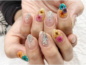 押し花ネイル♪