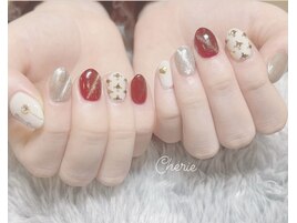 ビジューネイル/クリスマスver.