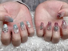 レアネイル 新宿(le'a nail)/ラメグラデザイン