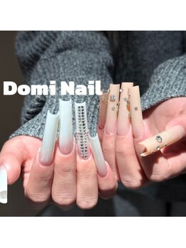 Domi Nail Salon 渋谷店　長さだし/持ち込み/フィルイン/ワンホン/ストーン×長さだし＊