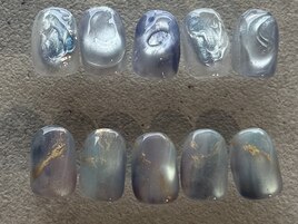 ぷるぷる寒色×パステルマグ