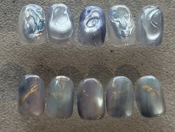 ぷるぷる寒色×パステルマグ