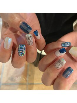 ネイルスペース ジェイズ ピンキー(NAIL SPACE J's PINKY)/ブルーニュアンス♪