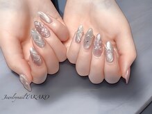 ジュエリーネイル タカコ(Jewelry nail TAKAKO)/ハート×クリア