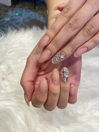 ベビーピンク×埋め尽くし