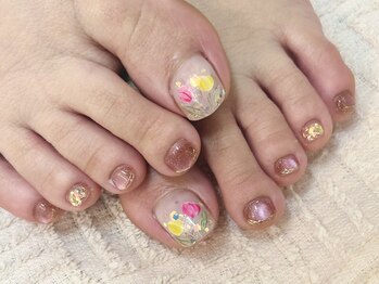 アプリコットネイル(apricot nail)/フットデザインし放題