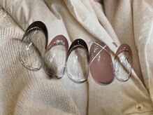 シエルネイルスタジオ 新宮店(Ciel nail studio)/【8100円】ラインアートフレンチ