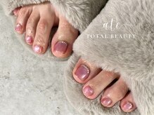 アテ(ate)/ピンクマグネットフットネイル