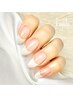 【Hand】うるつやマオジェルベースフレンチネイル（パラジェル＋1100円）