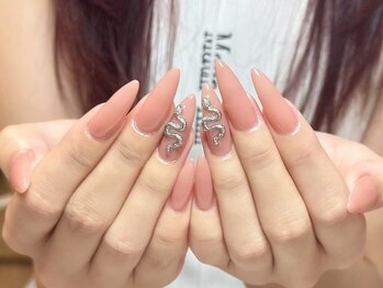 ウサギネイル 新大久保店(usagi nail)/ピンクネイル