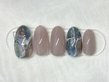 ネイルビジョルノ つくばみどりの店(Nail Begiorno)/定額デザイン　天然石風ネイル