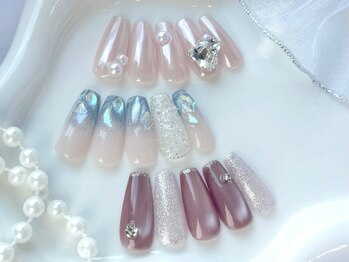 リッシュ ドゥ(RICHE deux)の写真/口コミ高評価！ちゅるんと王道ワンホンネイル・ハートネイル・リボンネイルも★パラジェル+Art2本付¥8000♪